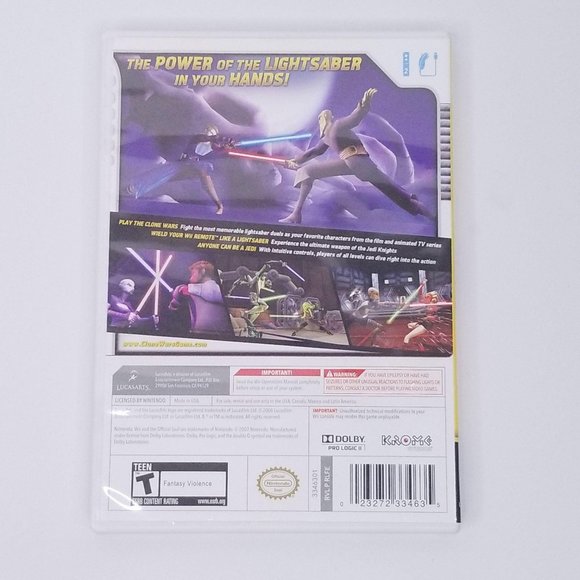 Nintendo Wii Star Wars Clone Wars Lightsaber Duels - Picture 2 of 7